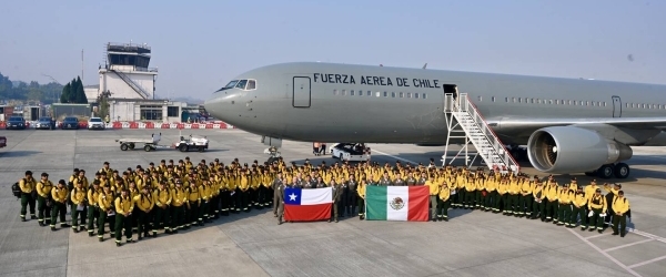 Apoyo de México en incendios forestales